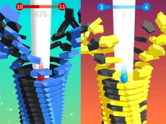 Permainan Stack Bounce 3D talian