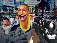 Permainan Sniper Survival Skibidi Toilet talian
