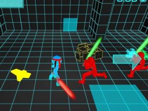 Permainan Stickman Neon Sword Fighting talian