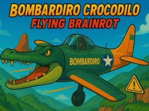 Permainan Bombardiro Crocodilo Flying Brainrot talian
