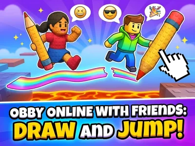 Permainan Obby online with friends: Draw and Jump! talian