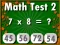 Permainan Math Test 2 talian