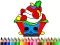 Permainan Back To School: Cake Coloring Book talian