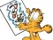 Permainan Garfield connects the dots talian