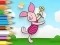 Permainan Coloring Book: Piglet Holds Toy Windmill talian
