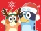 Permainan Jigsaw Puzzle: Bluey Christmas Gift talian