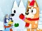 Permainan Jigsaw Puzzle: Bluey Christmas Snowman talian