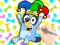 Permainan Coloring Book: Clown Bluey talian