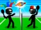 Permainan Stickman Sports Badminton talian