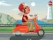 Permainan City Scooter Ride Coloring talian
