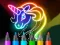Permainan Learn to Draw Glow Cartoon talian