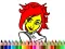Permainan Back To School: Cute Girl Coloring talian