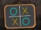 Permainan Tic Tac Toe blackboard talian