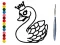 Permainan Back To School: Swan Coloring Book talian