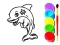 Permainan Dolphin Coloring Book talian