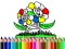 Permainan Back to School: Flowers Coloring talian