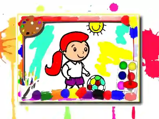 Permainan Football Coloring Book talian