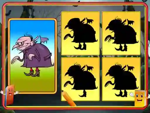 Permainan Shadow Match Halloween talian