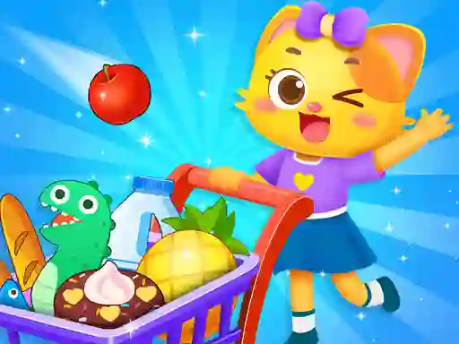 Permainan Supermarket Shopping For Kids talian