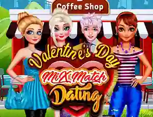 Permainan Valentines Day Mix Match Dating talian