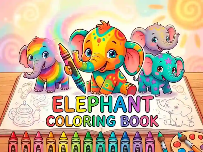 Permainan Elephant Coloring Book talian