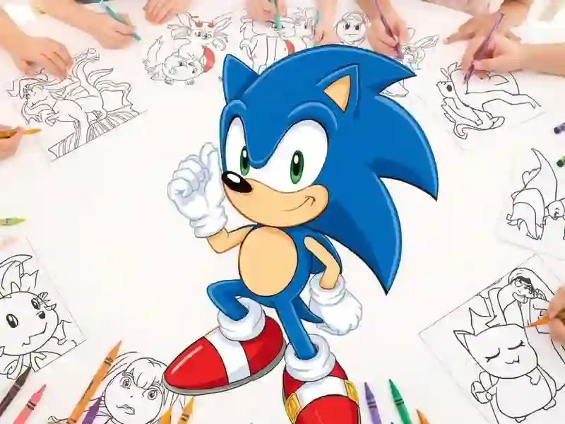 Permainan Sonic Coloring talian