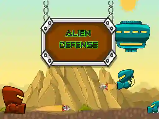 Permainan Alien Defense talian