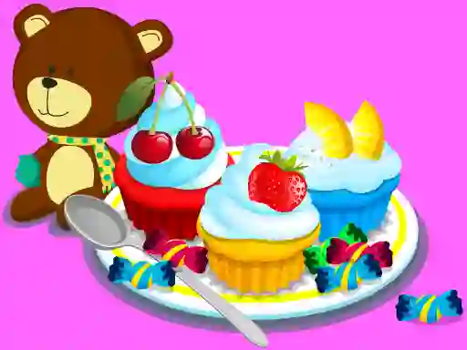 Permainan Cooking Colorful Cupcakes talian