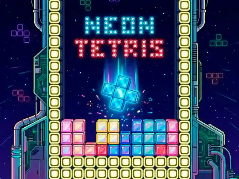 Permainan Neon Tetris talian