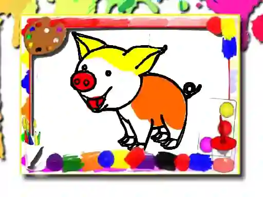 Permainan Pigs Coloring Book talian