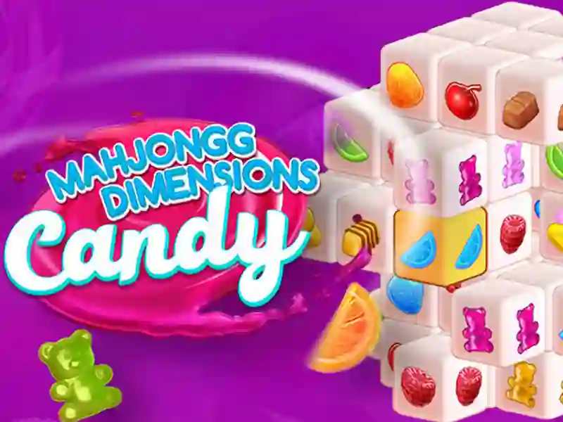 Permainan Candy 3D Mahjong talian