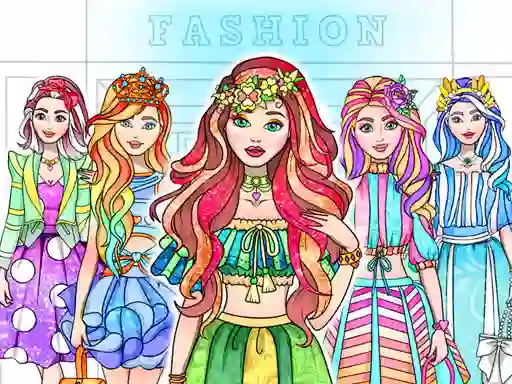 Permainan Girl Coloring Dress Up Games talian