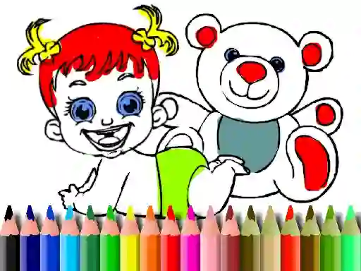 Permainan Back To School: Baby Doll Coloring talian