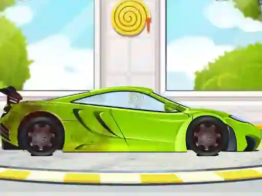 Permainan Sports Car Wash 2D talian