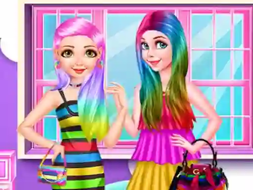 Permainan Princess Rainbow Look talian
