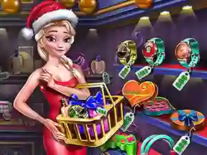 Permainan Ice Queen Shopping Xmas Gift talian