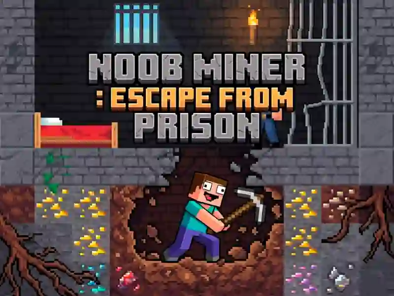 Permainan Noob Miner: Escape From Prison talian