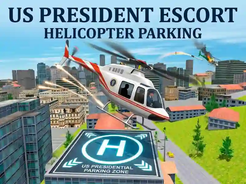 Permainan US President Escort Helicopter Parking talian