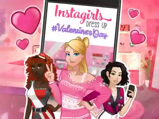 Permainan Instagirls: Valentine Dress Up talian
