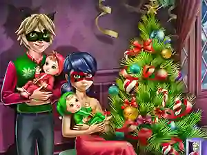 Permainan Dotted Girl Family Christmas talian