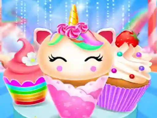 Permainan Unicorn Mermaid Cupcake Cooking Design talian