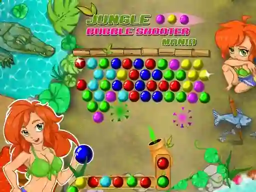 Permainan Jungle Bubble Shooter Mania talian