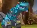 Permainan Dinotrux builder create & print talian