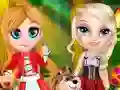 Permainan Little Elsa In Red Hood talian