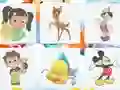 Permainan Cartoon Characters: Memory talian