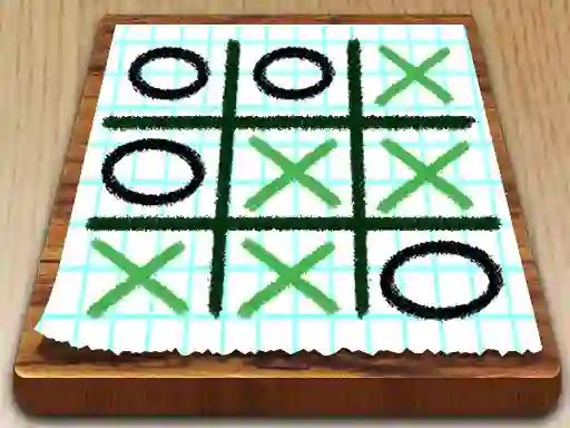 Permainan Tic Tac Toe Paper Note talian