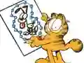Permainan Garfield connects the dots talian