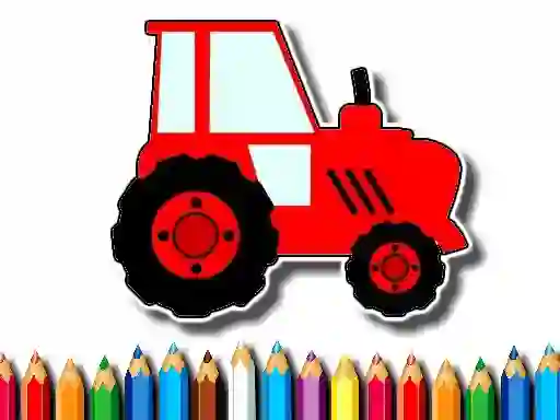 Permainan Easy Kids Coloring Tractor talian