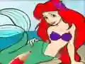 Permainan Princess Mermaid Coloring Game talian