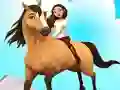 Permainan Horse Run 3D talian
